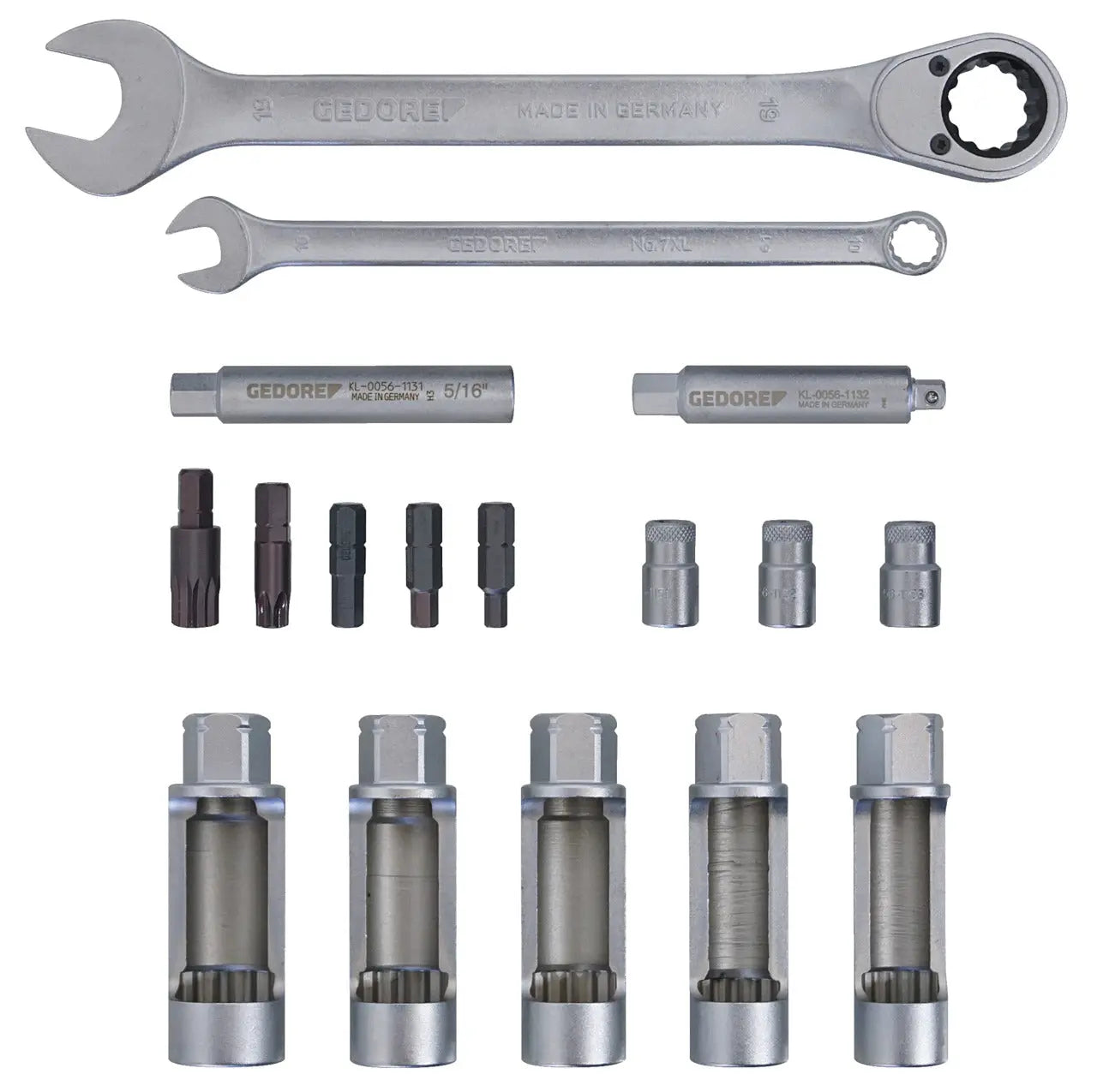 Gedore 3401472 Shock Absorber Piston Rod Toolkit, Width 370mm - KL-0056-11 E Gedore Automotive