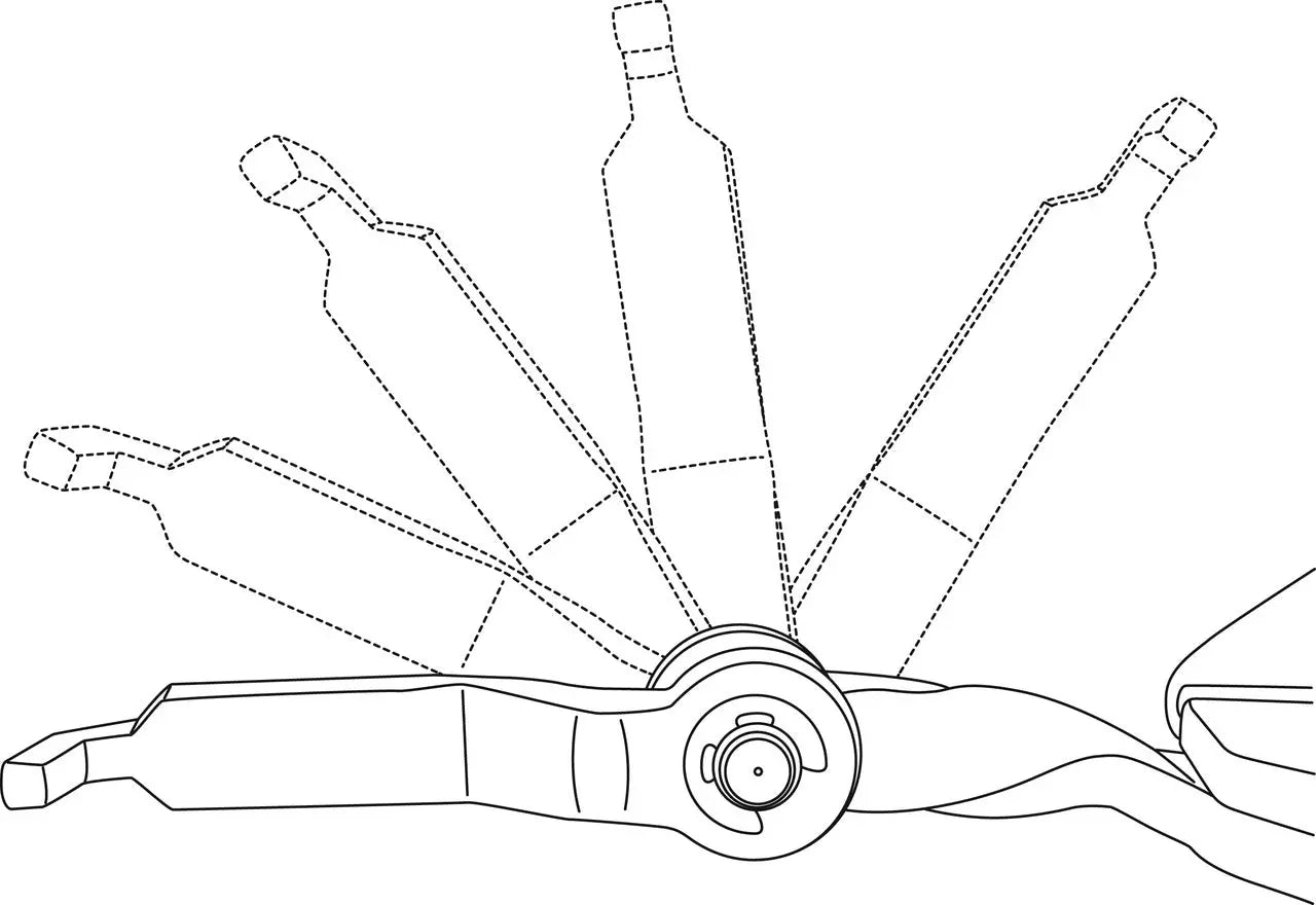 Gedore 3257223 Fuel Line Plier, 4mm, 180 deg Swivel Angle - KL-0121-38 B Gedore Automotive