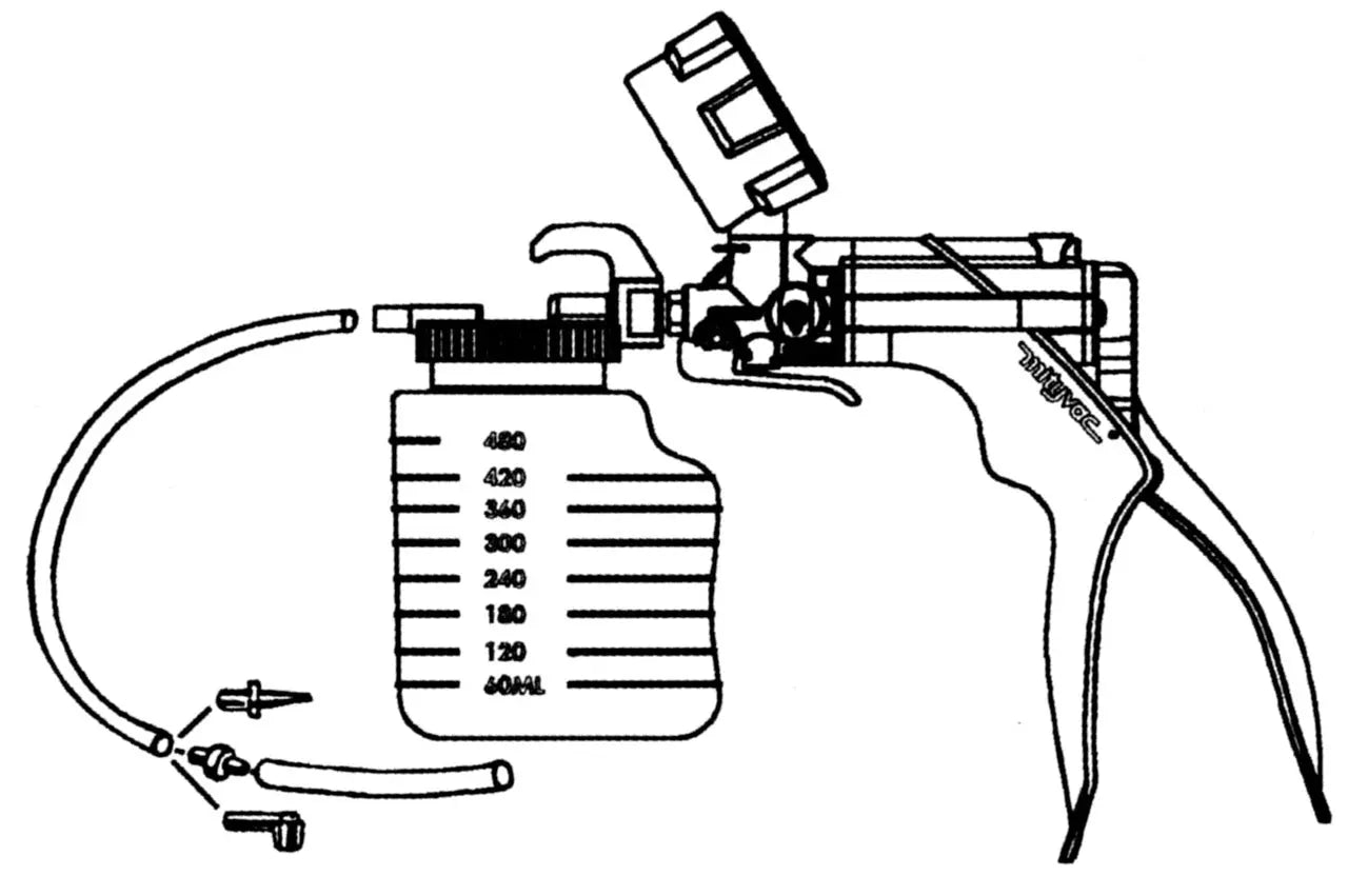 Gedore 2212684 Pressure and Vacuum Hand Pump, Tank Volume 500 ml - KL-0124-41 K Gedore Automotive