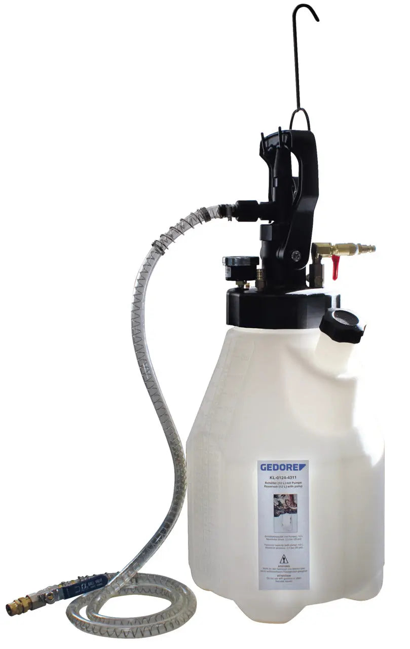 Gedore 2871726 Oil Pump Set with Reservoir, 12 Liter - KL-0124-43 Gedore Automotive
