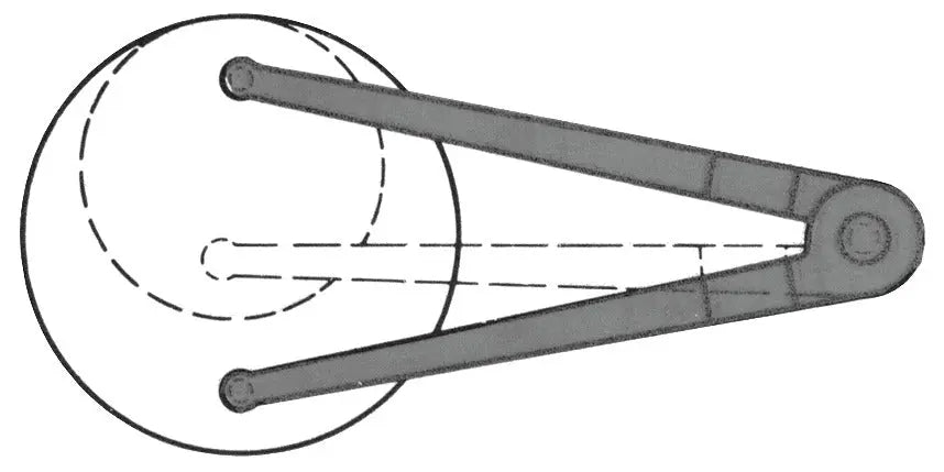 Gedore 1753312 Pin-Type Face Wrench, Diameter 14 - 100mm, Pin Diameter 5mm - GD KL-0149-131 Gedore Automotive