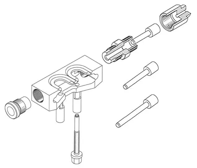 Gedore 1754483 Extractor Set for Clamping Bolt, Audi A4 / VW Passat, 24mm - KL-0250-40 Gedore Automotive