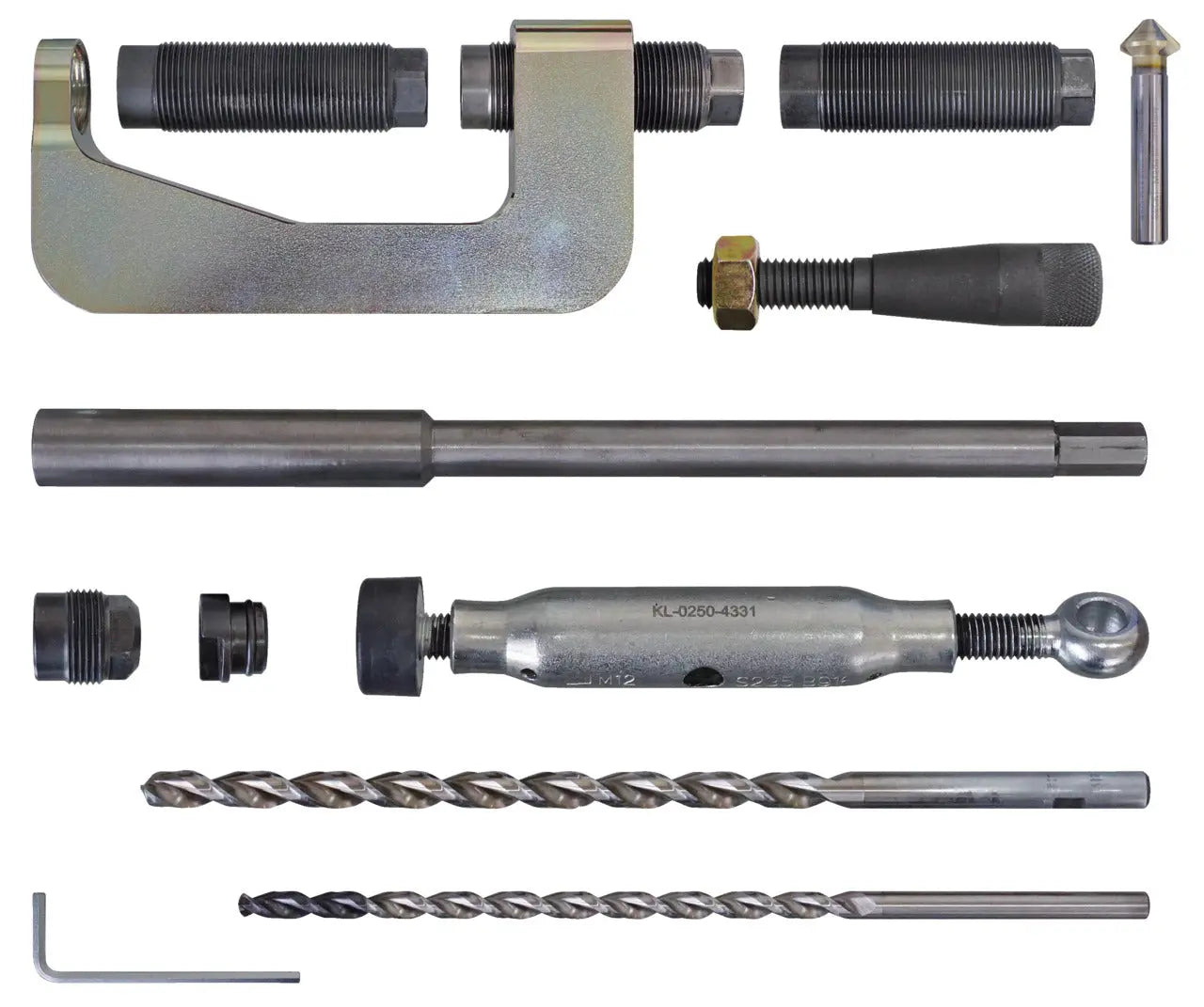 Gedore 3418820 Drill-Out Toolkit for Strut Bolts, VW-Audi, Width 391mm - KL-0250-43 KB Gedore Automotive