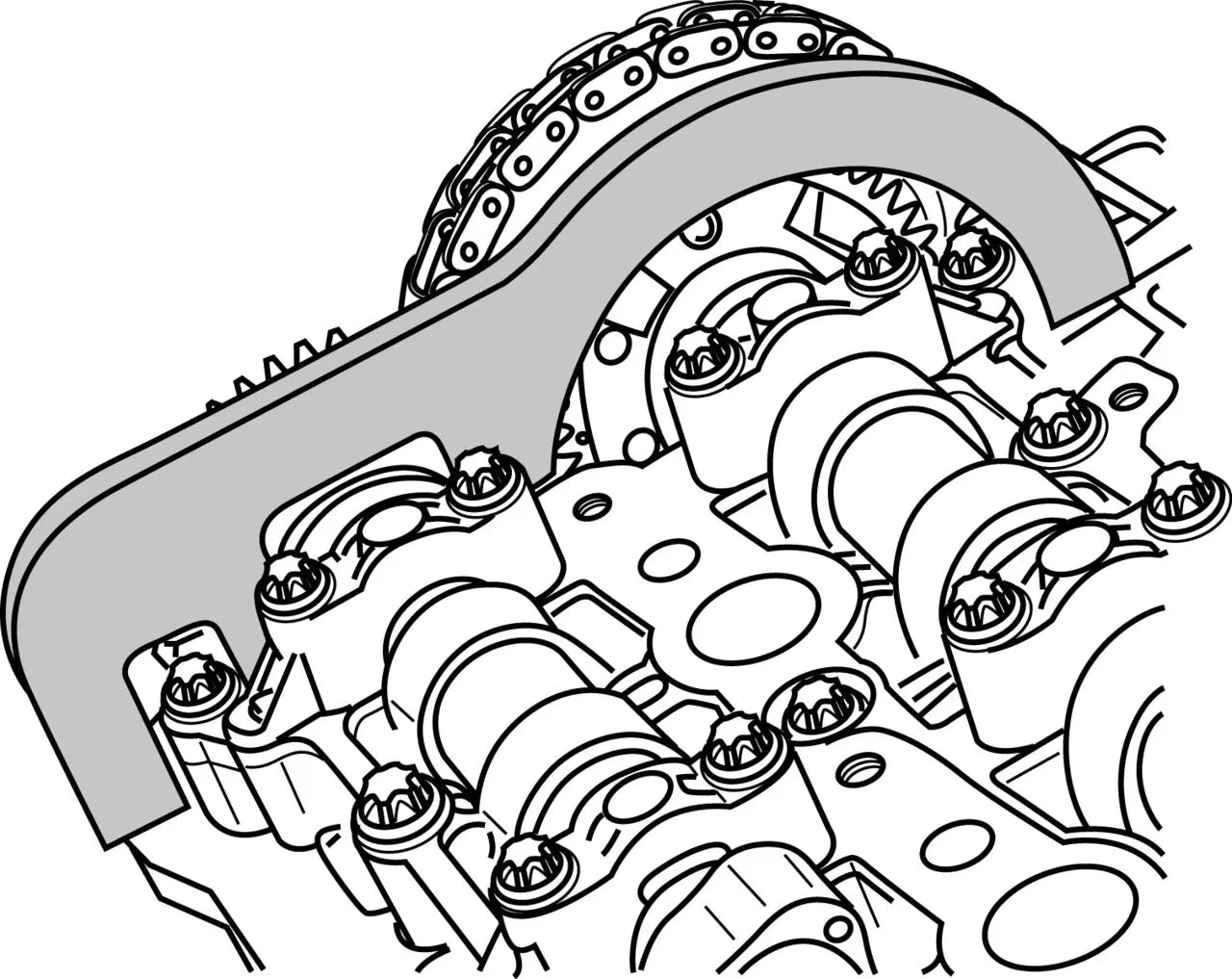 Gedore 2897636 Locking Toolkit, BMW / Mini (N47, N57), Width 340mm - KL-0580-82 KB Gedore Automotive