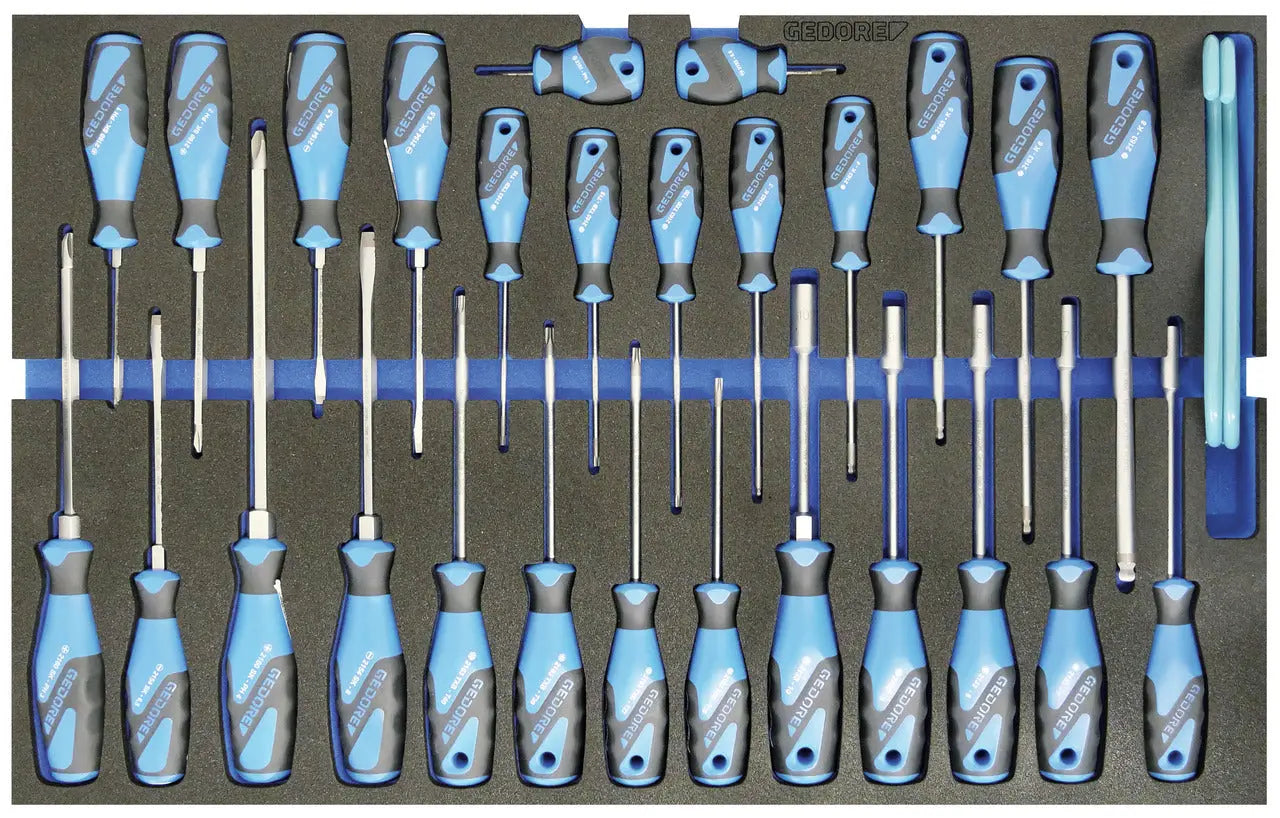 Gedore 3421147 Blue Tool Trolley, Car, 9-Drawer - KL-4998-400 Gedore Automotive