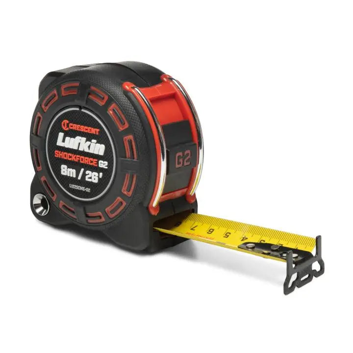 LUFKIN 1-1/4 in x 26 ft Shockforce G2 Tape Measure - GW L1225CME-02 Measuring Tape LUFKIN