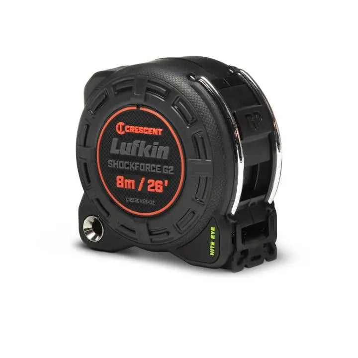 LUFKIN 1-1/4 in x 26 ft Shockforce Nite Eye G2 Tape Measure - GW L1225CMEB-02 Measuring Tape LUFKIN