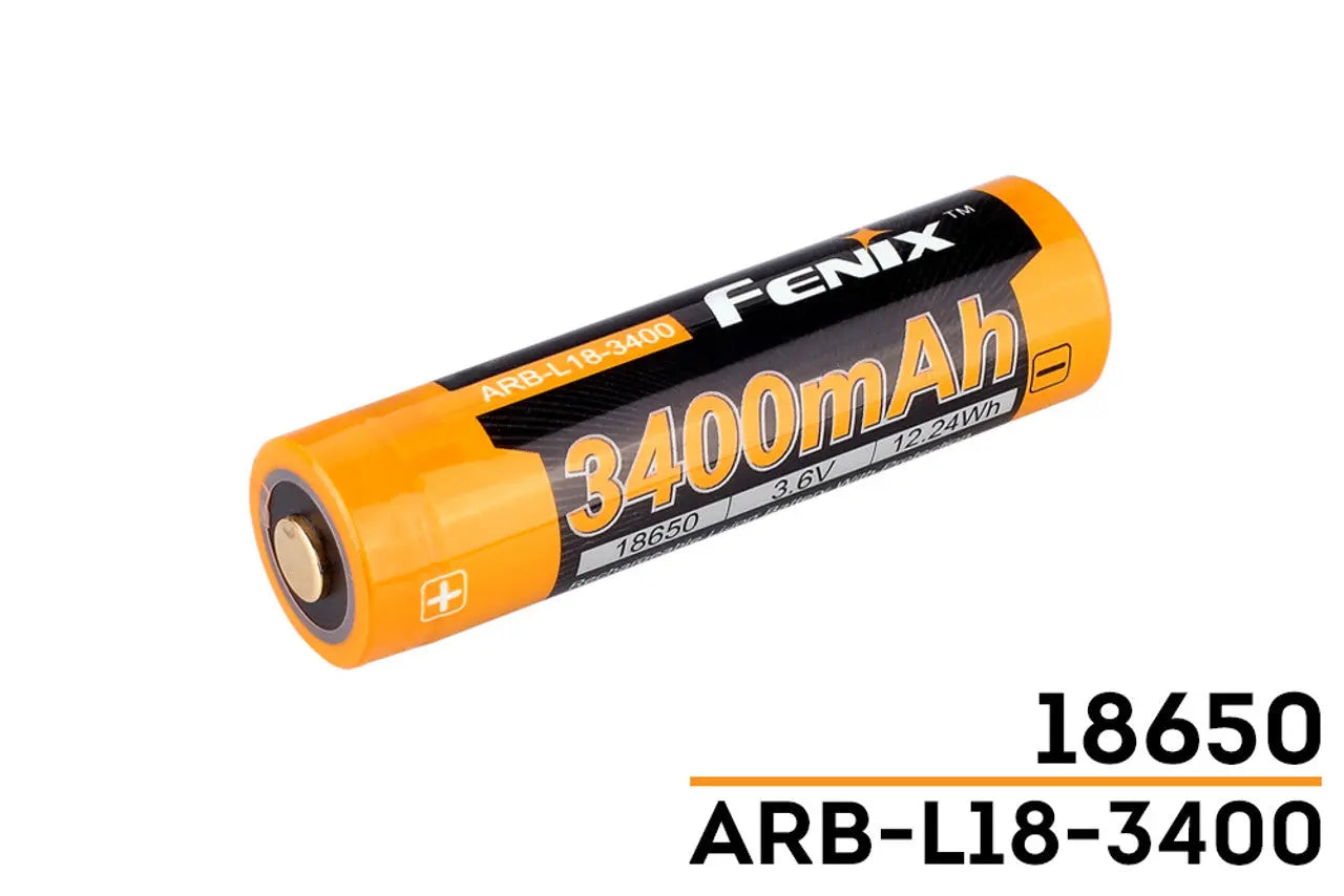 Fenix 18650 Rechargeable Battery, 3400mAh - F FX-ARBL183400 Fenix