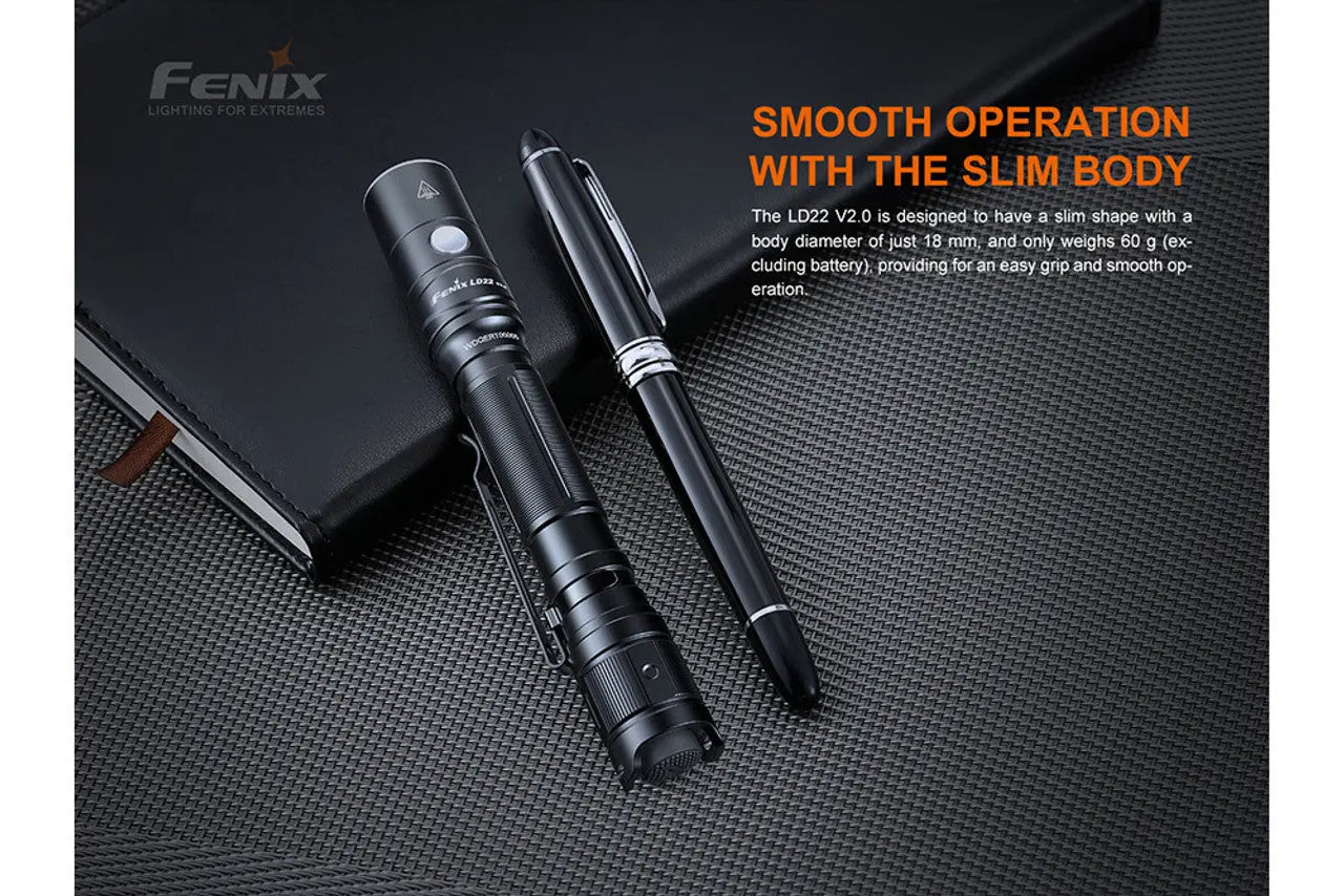 Fenix 800 Lumen V2.0 Compact EDC Flashlight - F FX-LD22-V2 Fenix
