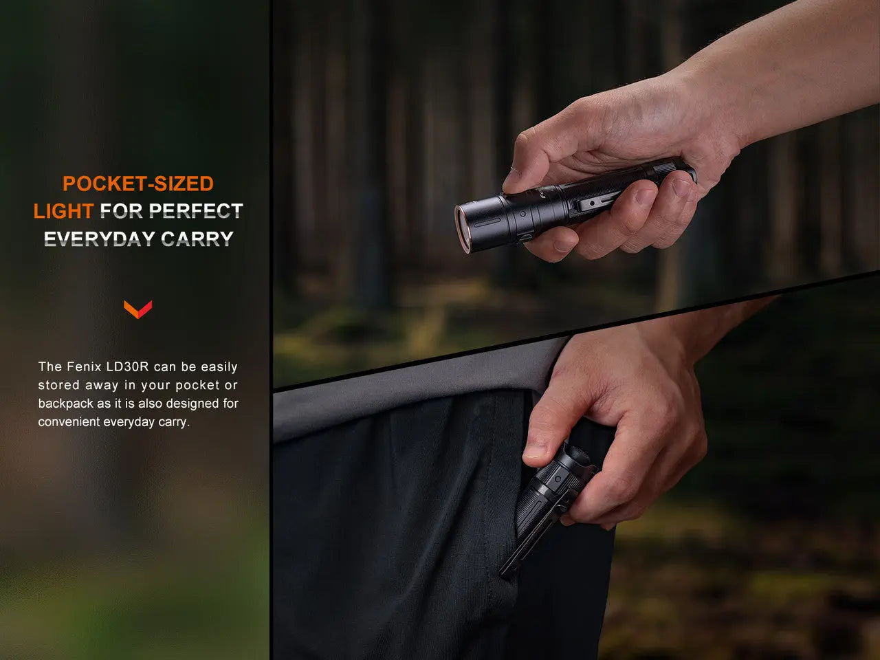 Fenix 1700 Lumen High-Performance Outdoor Rechargeable Flashlight - F FX-LD30R Fenix