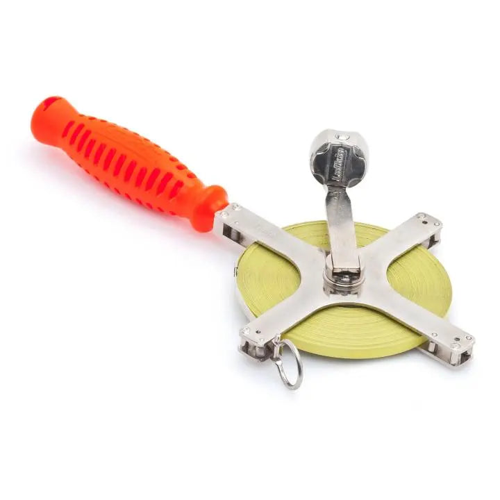 Lufkin 1/4" x 100' Derrick Chrome Clad® Tape Measure - GW C2276DN Apex Tool Group