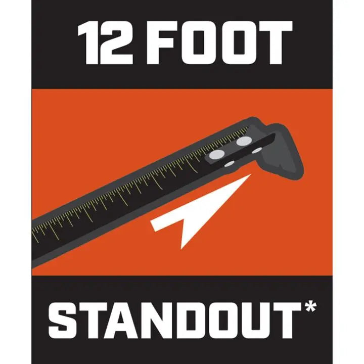 LUFKIN 1-3/16 in x 25 ft Control Series Black Clad Tape Measure - GW L1025CB-02 Measuring Tape LUFKIN