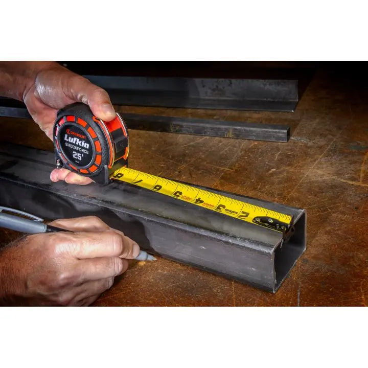 LUFKIN 1-3/16 in x 25 ft Shockforce G1 Dual Sided Tape Measure - GW L1125-02 Measuring Tape LUFKIN