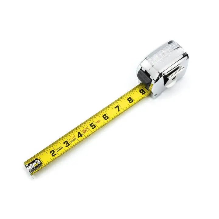 LUFKIN 1-1/8 in x 26 ft Chrome Case Yellow Clad Tape Measure - GW L925CME-02 Measuring Tape LUFKIN
