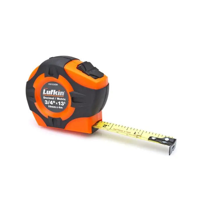 Lufkin 3/4" x 3.7m/12' P1000 Series Engineer's Yellow Clad A29 Power Return Tape - GW PHV1034DMN LUFKIN