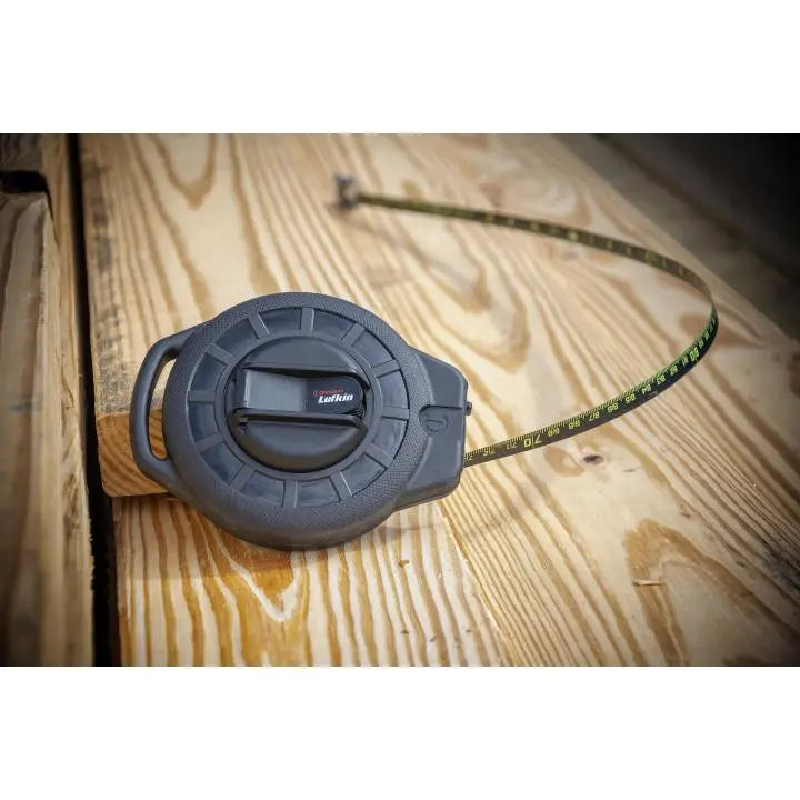 LUFKIN 3/8 in x 100 ft Nite Eye Steel Construction Long Tape - GW ST100B-07 Measuring Tape LUFKIN