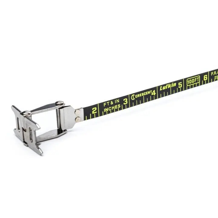 LUFKIN 3/8 in x 100 ft Nite Eye Steel Construction Long Tape - GW ST100B-07 Measuring Tape LUFKIN