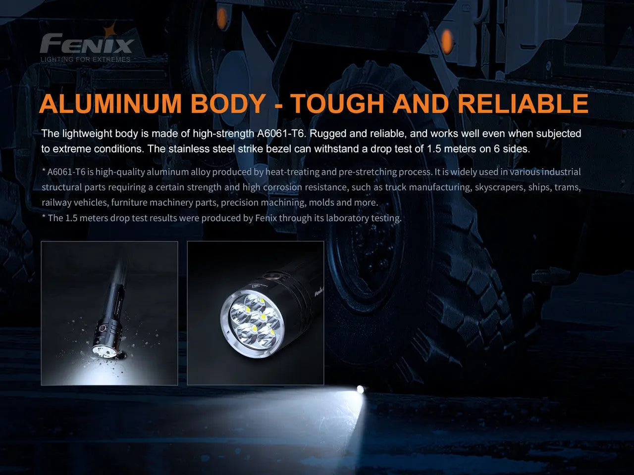 Fenix 10000 Lumen Rechargeable Flashlight - F FX-LR35R Fenix