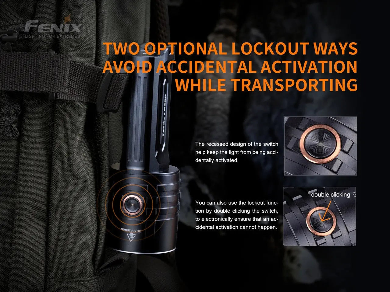Fenix 10000 Lumen Rechargeable Flashlight - F FX-LR35R Fenix