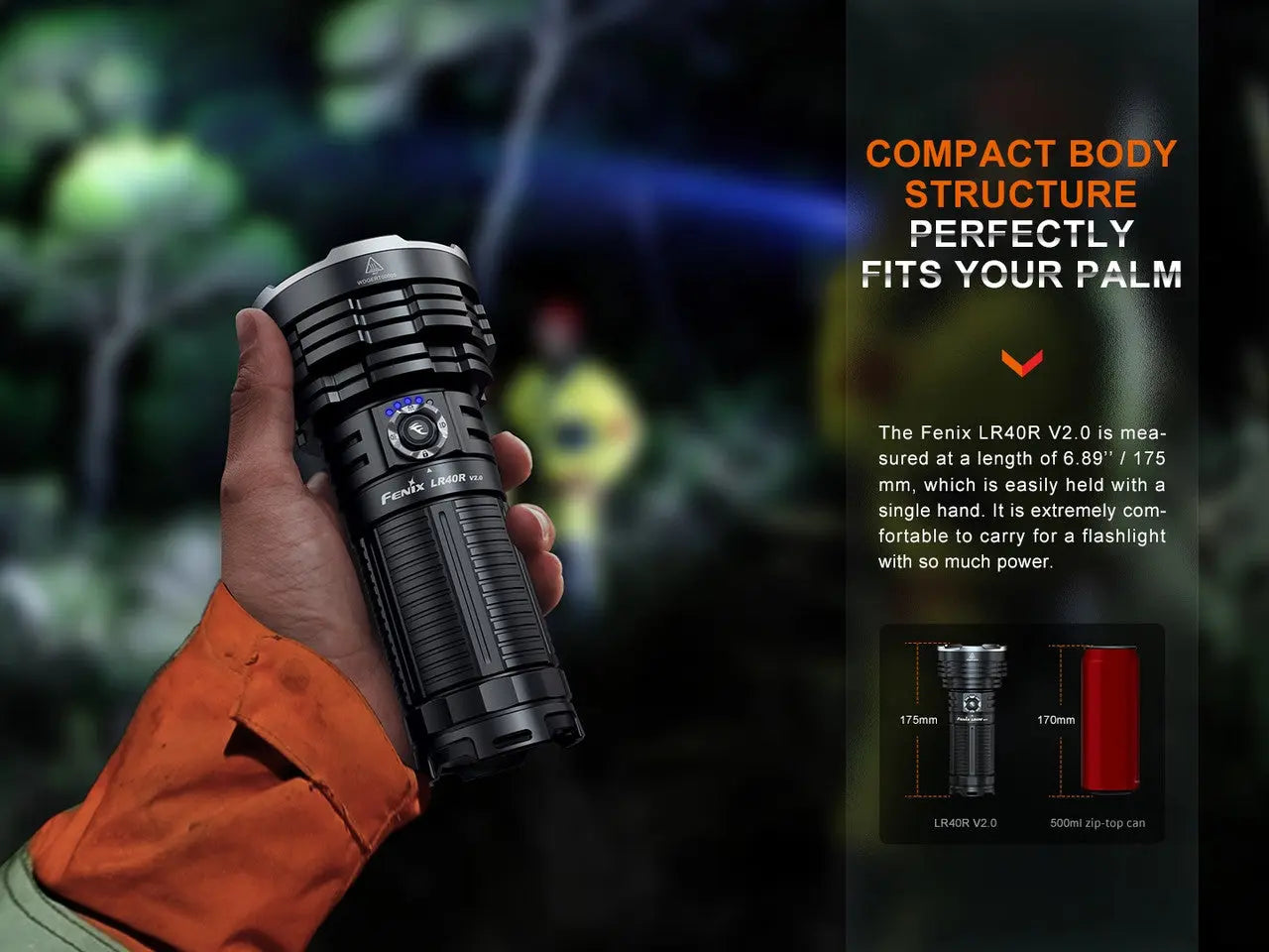 Fenix 15000 Lumen Long Range Rechargeable Flashlight - F FX-LR40Rv2 Fenix
