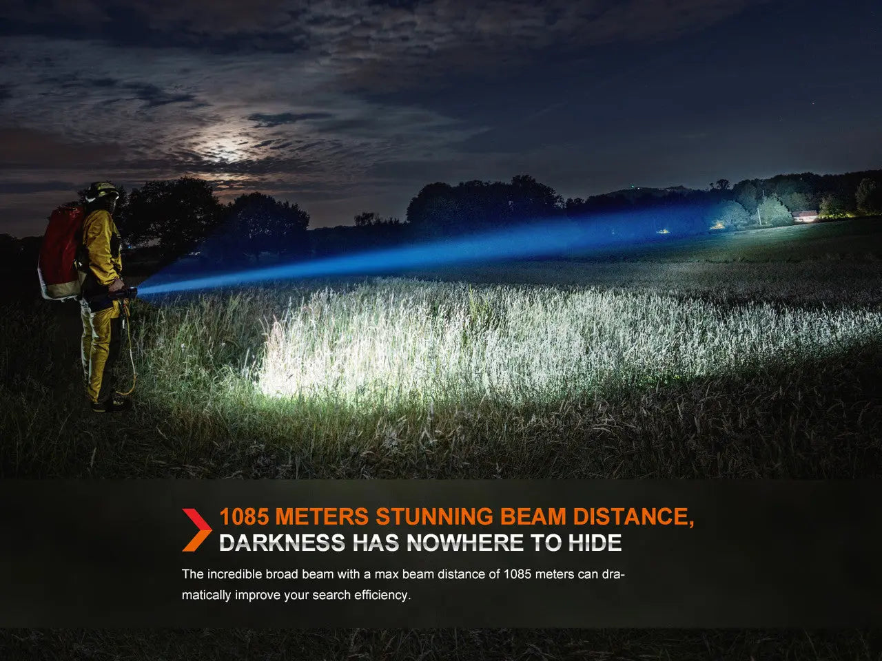 Fenix 21000 Lumen Long Range Rechargeable Flashlight - F FX-LR60R Fenix