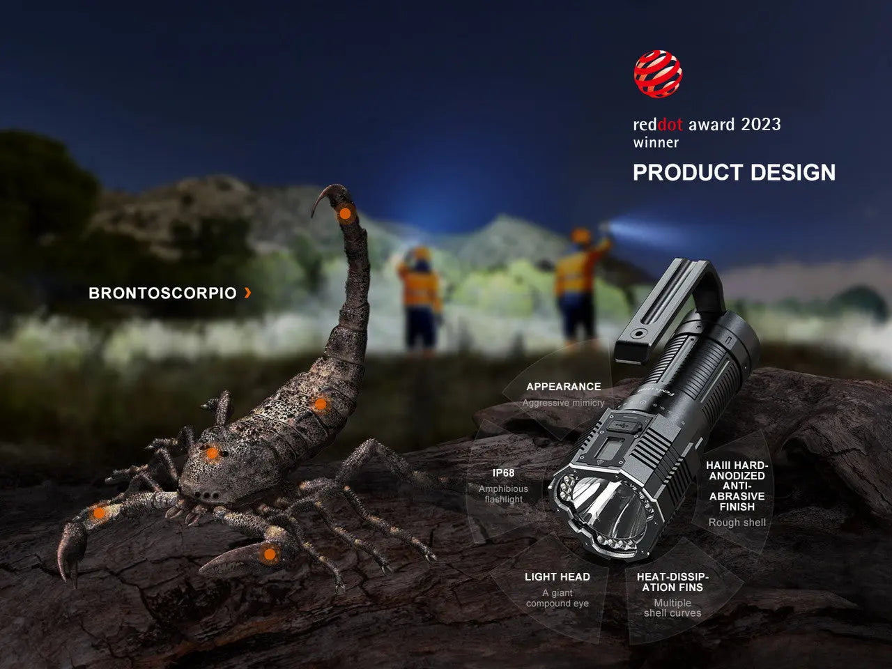 Fenix 21000 Lumen Long Range Rechargeable Flashlight - F FX-LR60R Fenix