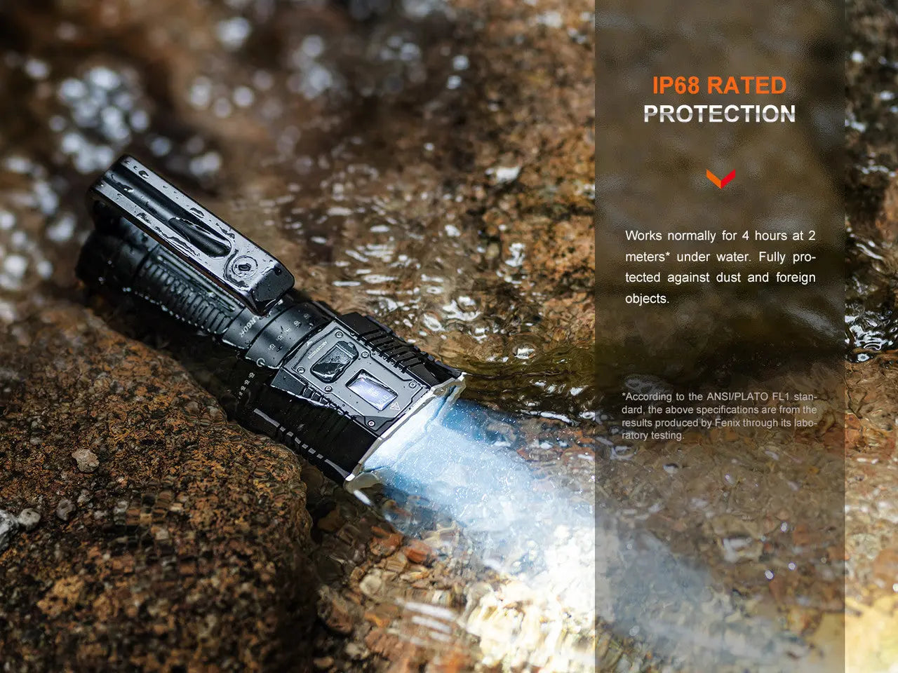 Fenix 21000 Lumen Long Range Rechargeable Flashlight - F FX-LR60R Fenix
