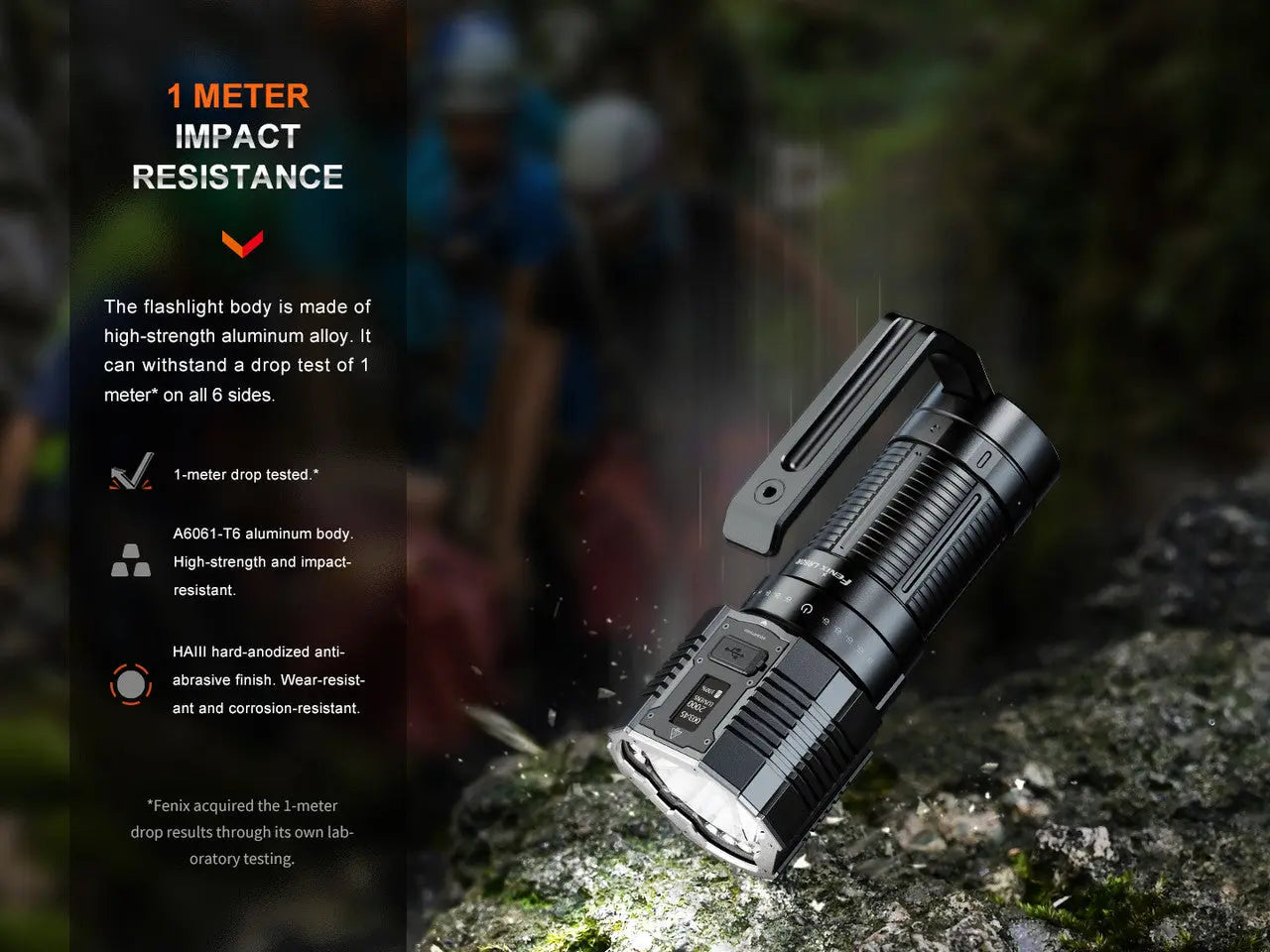 Fenix 21000 Lumen Long Range Rechargeable Flashlight - F FX-LR60R Fenix