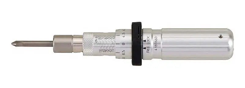 Tohnichi Adjustable Torque Driver, Range 1-5, 0.05lbf.in resolution, Accepts 1/4" Hex bits - LTD5I Torque Driver Tohnichi