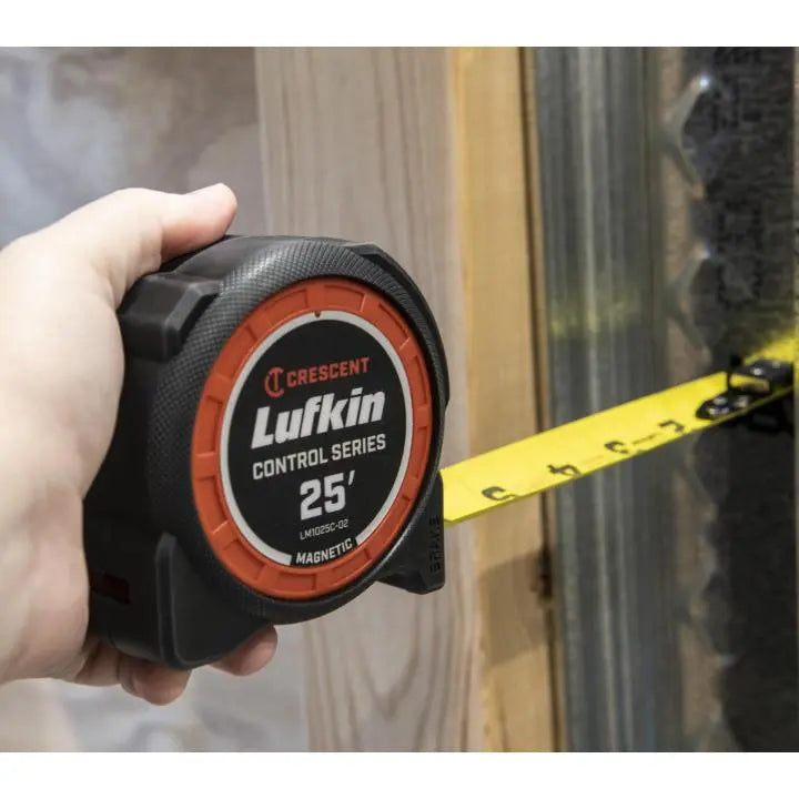 LUFKIN 1-3/16 in x 25 ft Control Series Magnetic Tape Measure - GW LM1025C-02 Measuring Tape LUFKIN