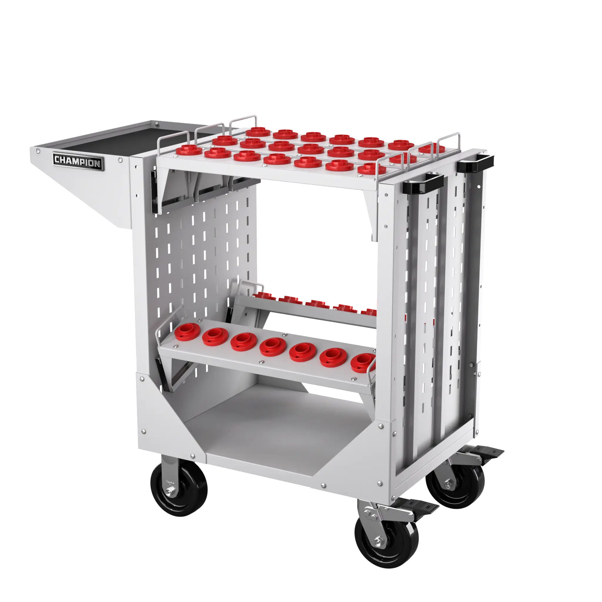 Champion Tool CNC Transport Cart with 35 CAT30 Tool Capacity, 40 W x 36-3/4 H x 20-1/4 D in - CM NCTC30 Champion Tool Storage
