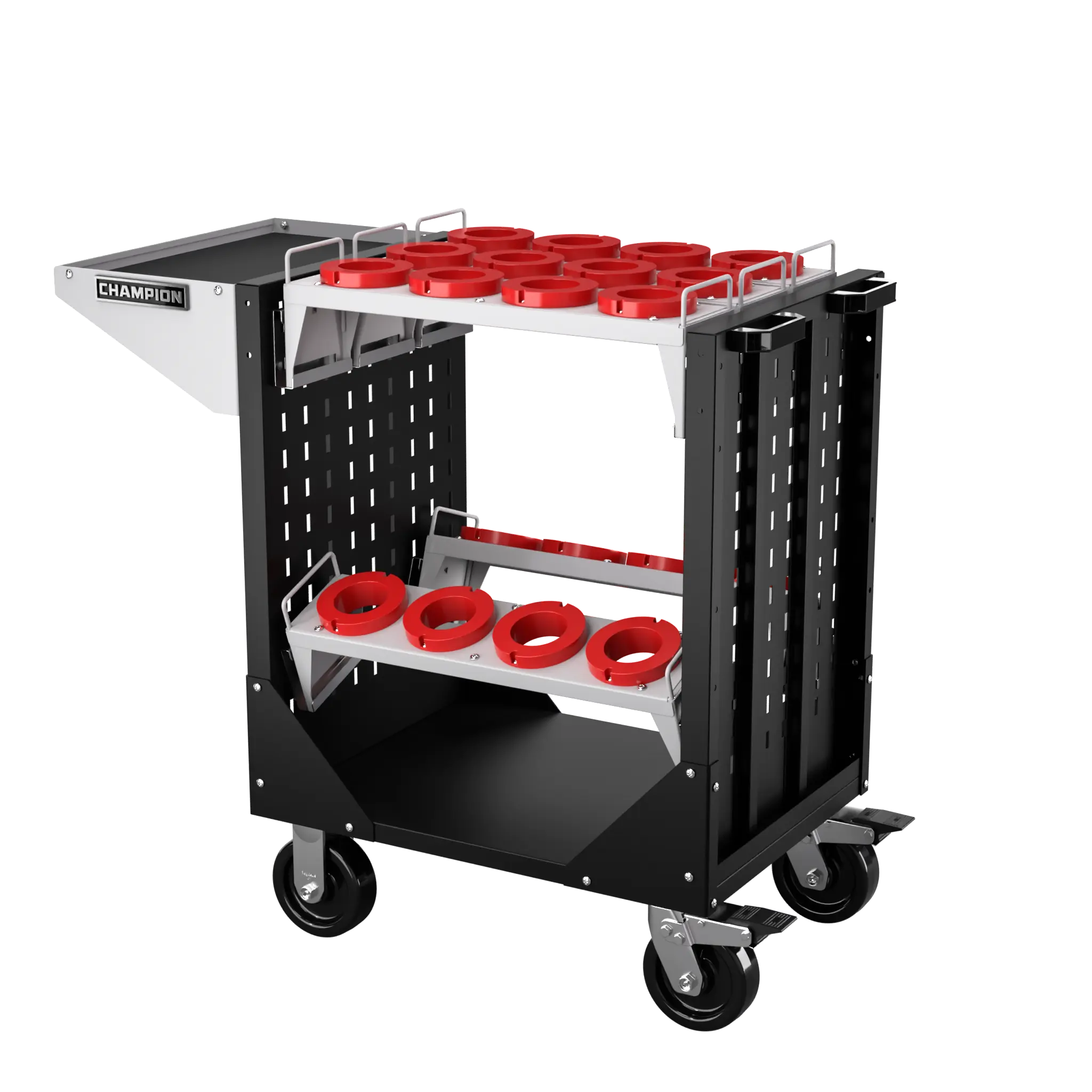 Champion Tool CNC Transport Cart with 20 HSK100 Tool Capacity, 40 W x 36-3/4 H x 20-1/4 D in - CM NCTCH100 Champion Tool Storage