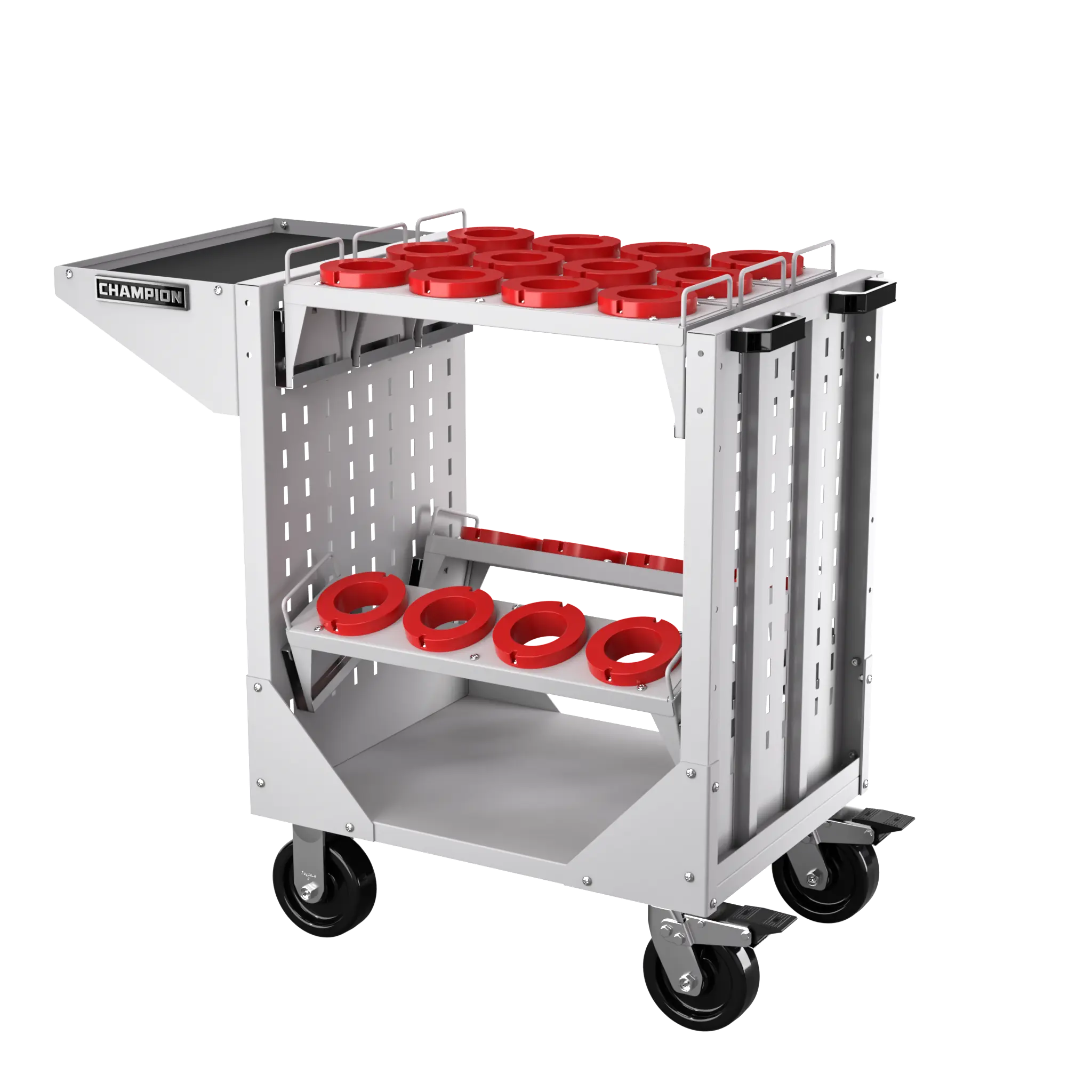 Champion Tool CNC Transport Cart with 20 HSK100 Tool Capacity, 40 W x 36-3/4 H x 20-1/4 D in - CM NCTCH100 Champion Tool Storage