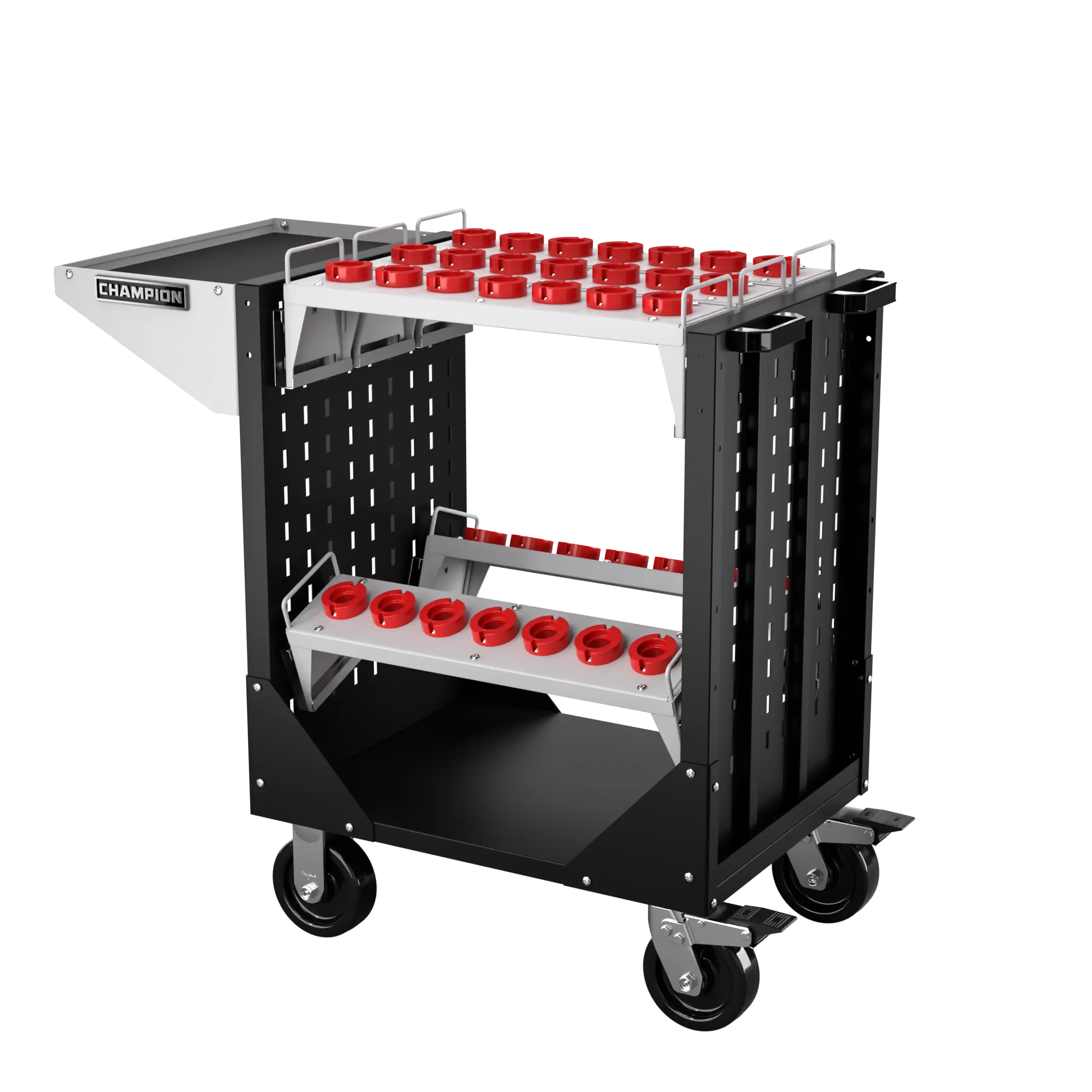 Champion Tool CNC Transport Cart with 35 HSK40 Tool Capacity, 40 W x 36-3/4 H x 20-1/4 D in - CM NCTCH40 Champion Tool Storage