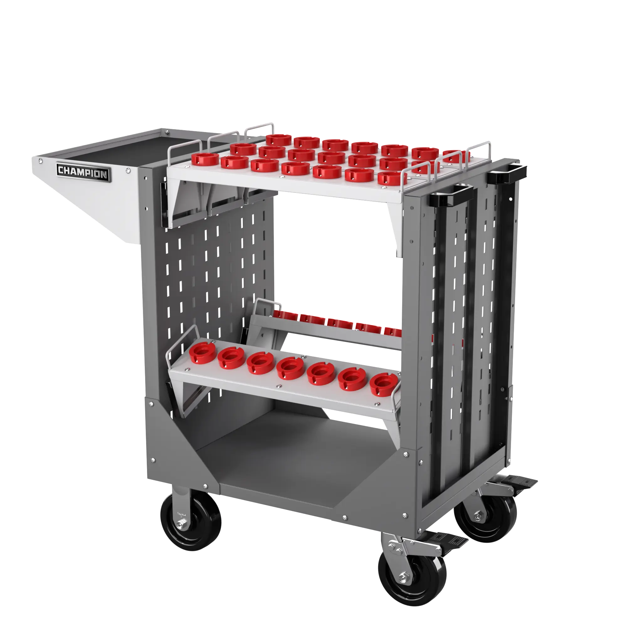 Champion Tool CNC Transport Cart with 35 HSK40 Tool Capacity, 40 W x 36-3/4 H x 20-1/4 D in - CM NCTCH40 Champion Tool Storage