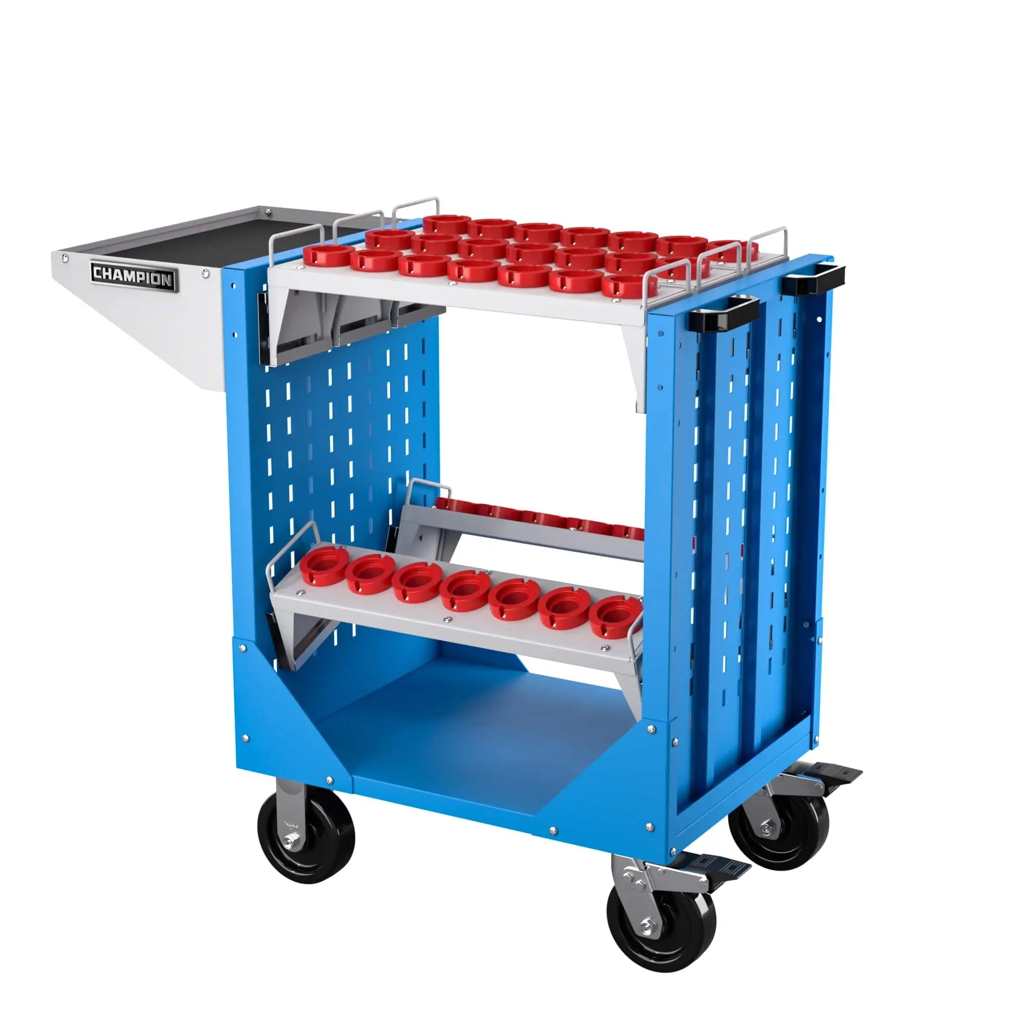 Champion Tool CNC Transport Cart with 35 HSK50 Tool Capacity, 40 W x 36-3/4 H x 20-1/4 D in - CM NCTCH50 Champion Tool Storage