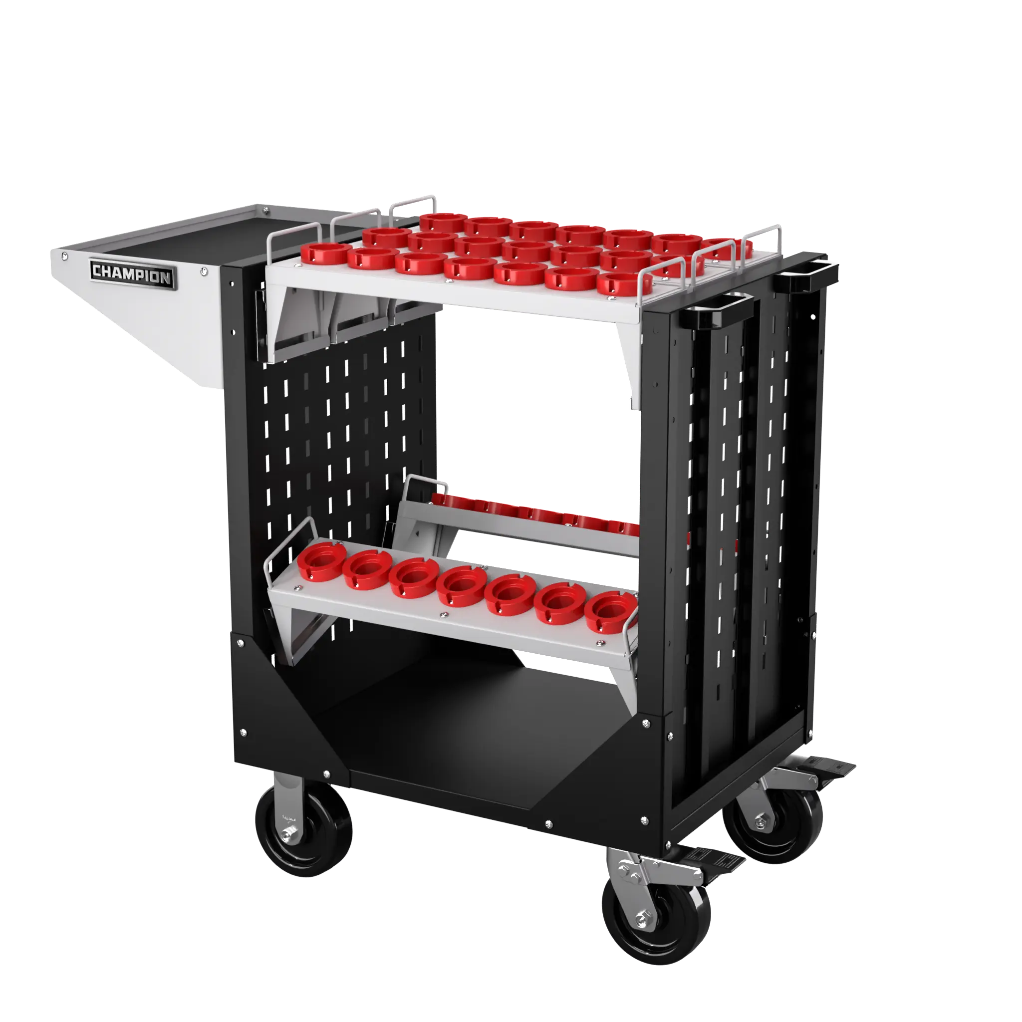 Champion Tool CNC Transport Cart with 35 HSK50 Tool Capacity, 40 W x 36-3/4 H x 20-1/4 D in - CM NCTCH50 Champion Tool Storage
