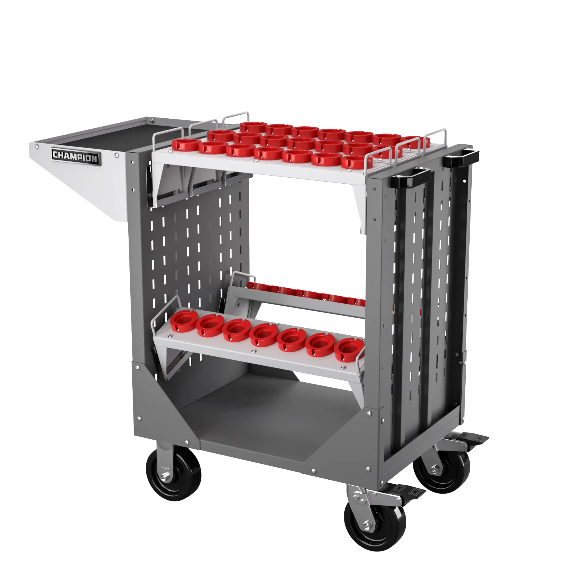 Champion Tool CNC Transport Cart with 35 HSK50 Tool Capacity, 40 W x 36-3/4 H x 20-1/4 D in - CM NCTCH50 Champion Tool Storage