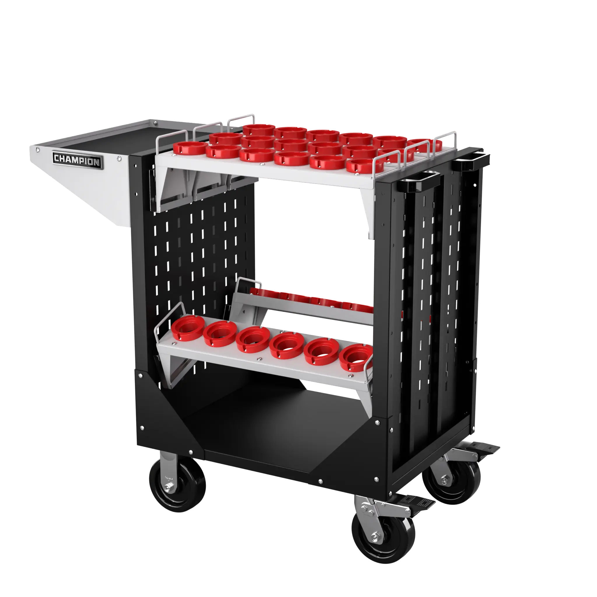 Champion Tool CNC Transport Cart with 30 HSK63 Tool Capacity, 40 W x 36-3/4 H x 20-1/4 D in - CM NCTCH63 Champion Tool Storage