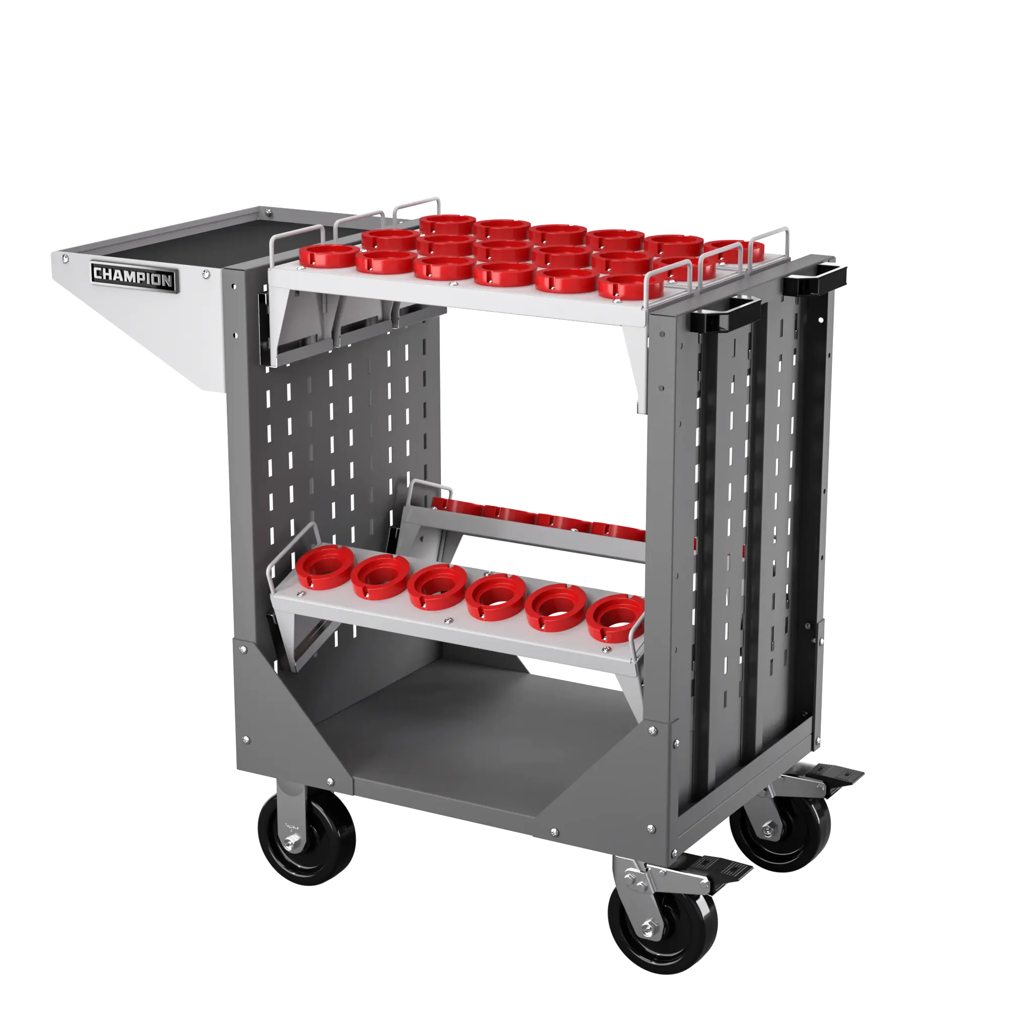 Champion Tool CNC Transport Cart with 30 HSK63 Tool Capacity, 40 W x 36-3/4 H x 20-1/4 D in - CM NCTCH63 Champion Tool Storage