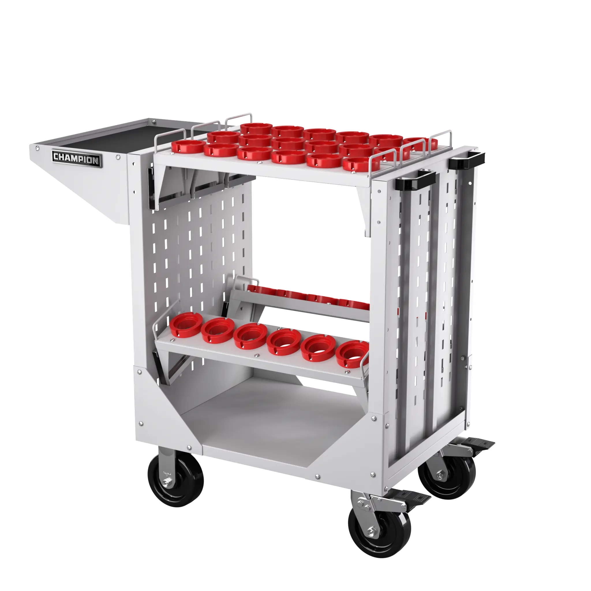 Champion Tool CNC Transport Cart with 30 HSK63 Tool Capacity, 40 W x 36-3/4 H x 20-1/4 D in - CM NCTCH63 Champion Tool Storage