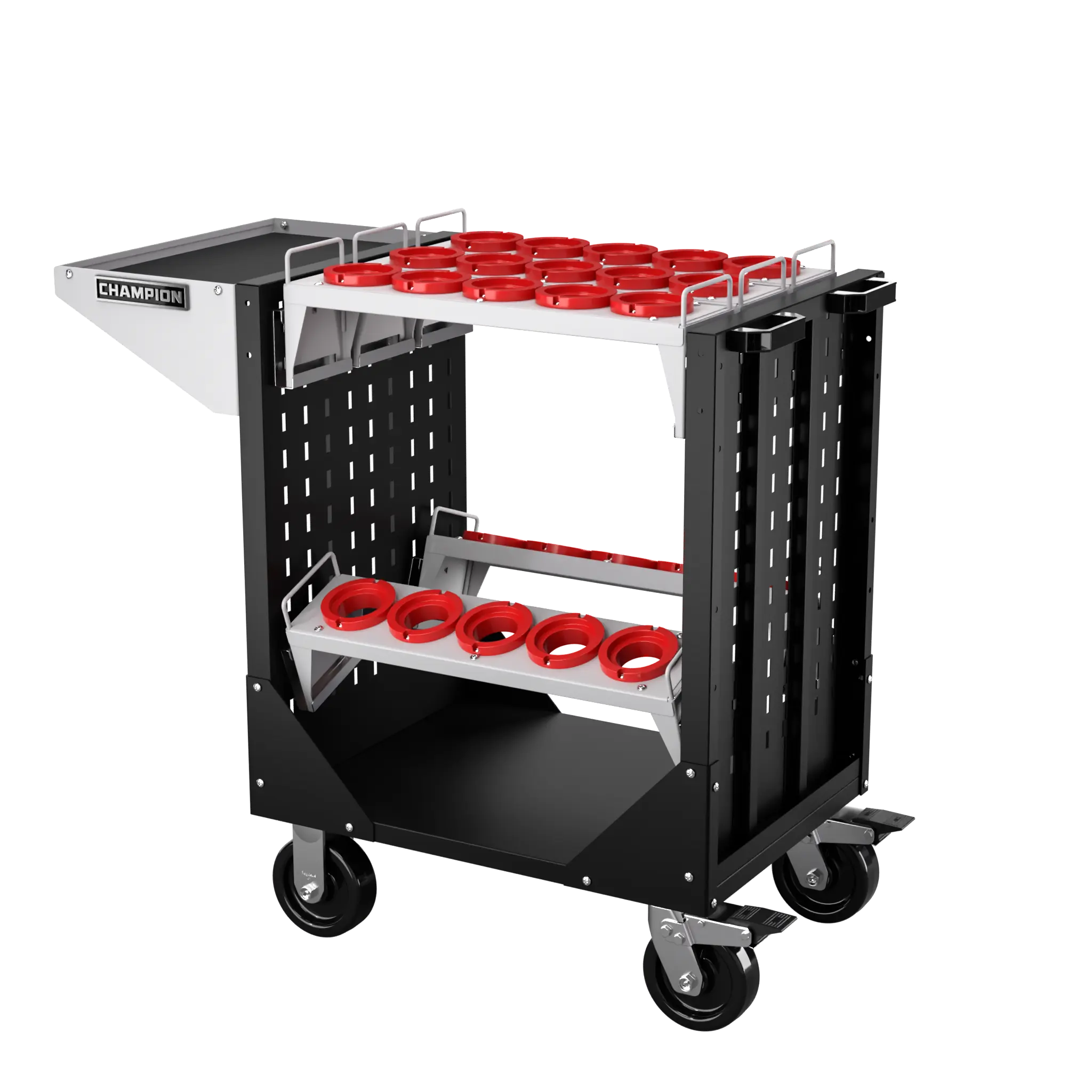 Champion Tool CNC Transport Cart with 25 HSK80 Tool Capacity, 40 W x 36-3/4 H x 20-1/4 D in - CM NCTCH80 Champion Tool Storage