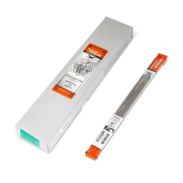 NICHOLSON Flat Double Cut Bastard File, 8 in - GW 03566NN NICHOLSON