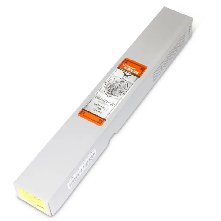 NICHOLSON Flat Double Cut Second File, 10 in - GW 03698NN NICHOLSON