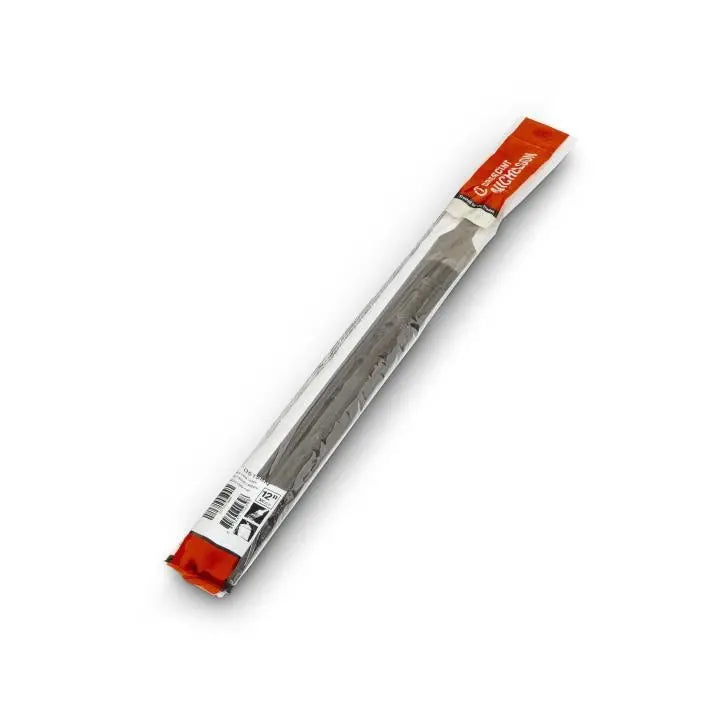 NICHOLSON Half Round Double Cut Smooth File, 12 in - GW 05158N NICHOLSON