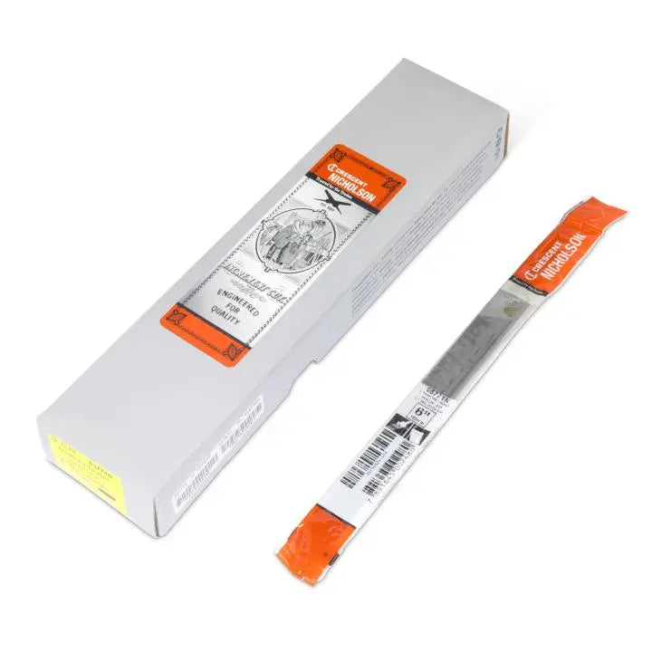 NICHOLSON Rectangular Double Cut Second Hand File, 6 in - GW 05771N NICHOLSON