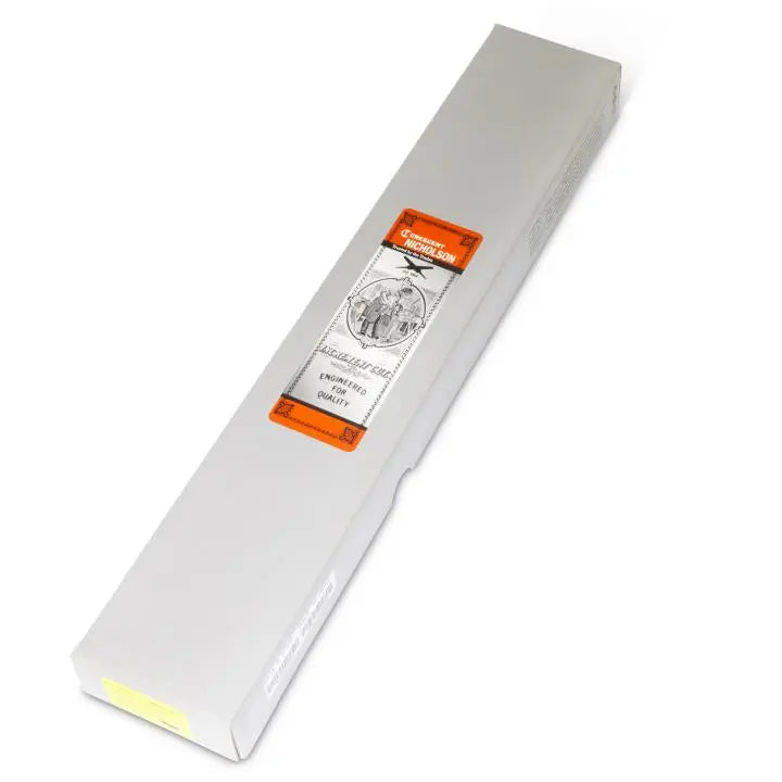 NICHOLSON Rectangular Double Cut Second Hand File, 12 in - GW 06117N NICHOLSON