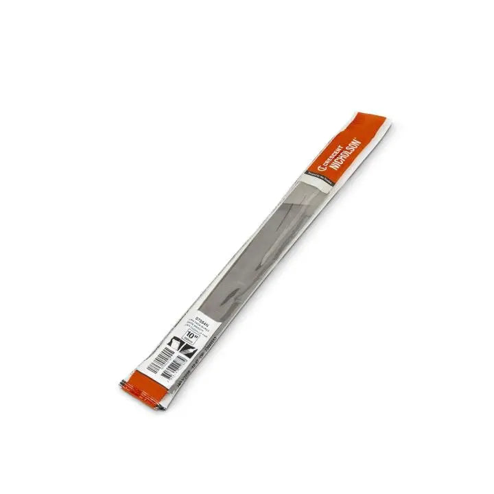 NICHOLSON Knife Double/Single Cut Smooth File with Safe Back, 10 in - GW 07054N NICHOLSON