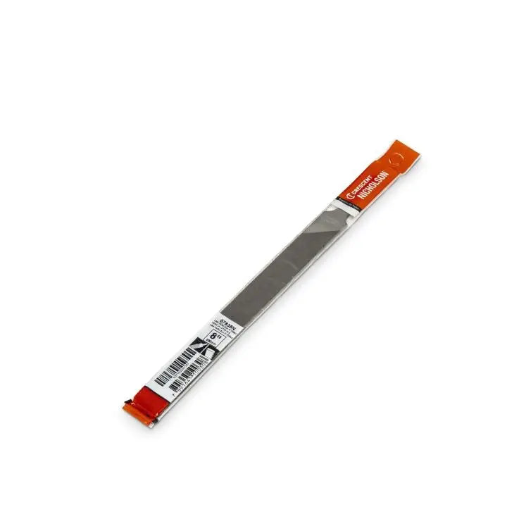 NICHOLSON Flat Fine Cut Long Angle Lathe Hand File, 8 in - GW 07835N NICHOLSON