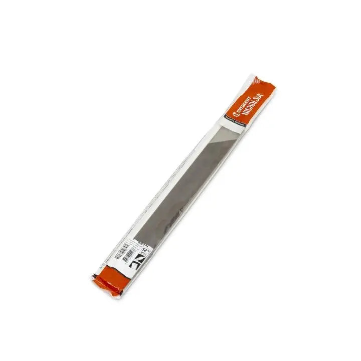 NICHOLSON Flat Fine Cut Long Angle Lathe Hand File, 12 in - GW 07851N NICHOLSON